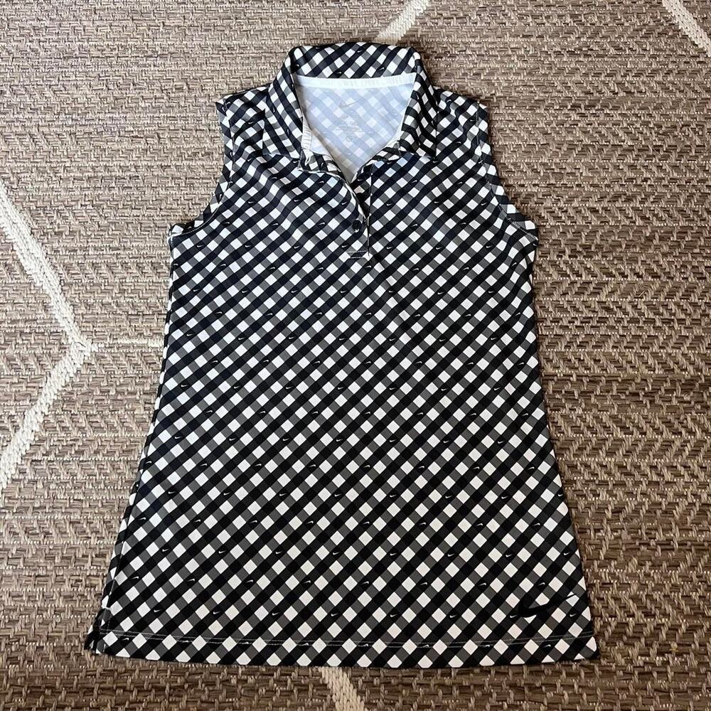 Nike checkered polo tank sz XS